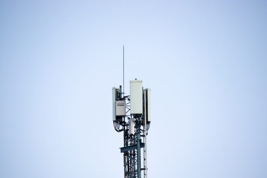 4G network mast used by mobile carriers.