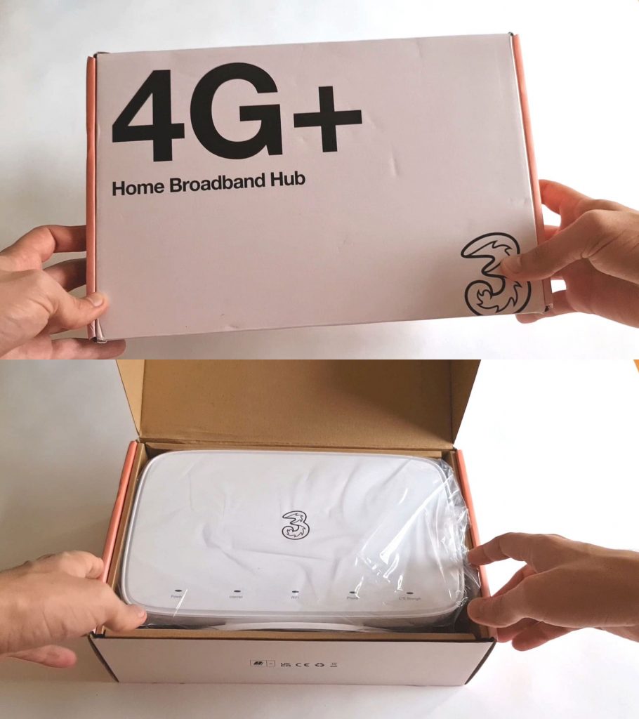 4G Plus Hub in its box.