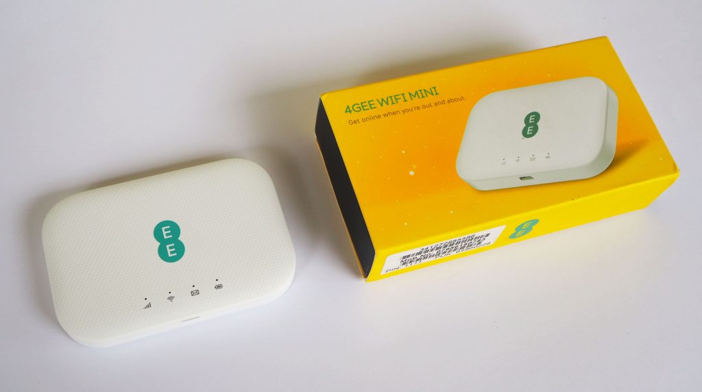 EE MiFi device with box.