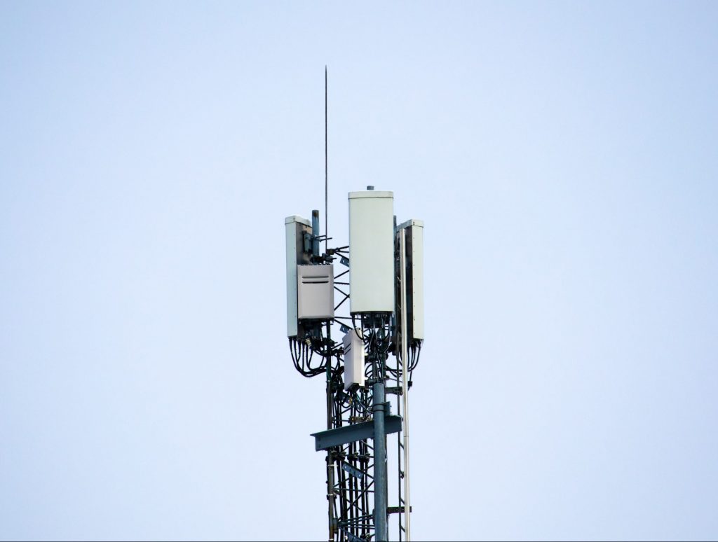 5G network mast.