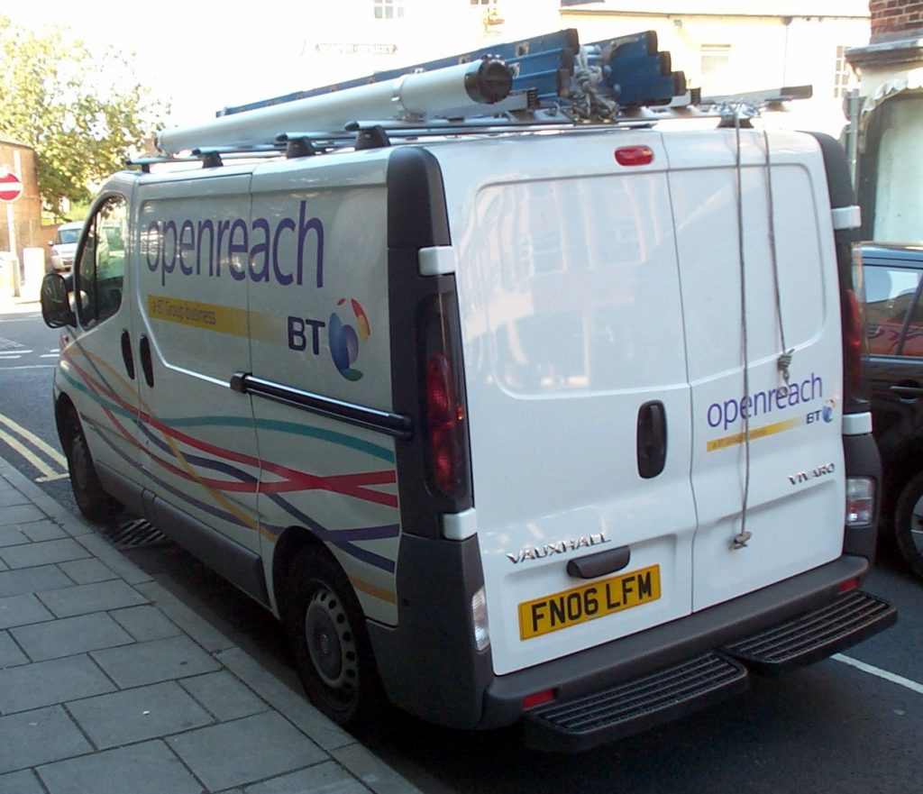 A BT Openreach van.