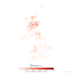 Report: UK's Worst Broadband - Mapping Digital Exclusion UK digital disadvantage map.
