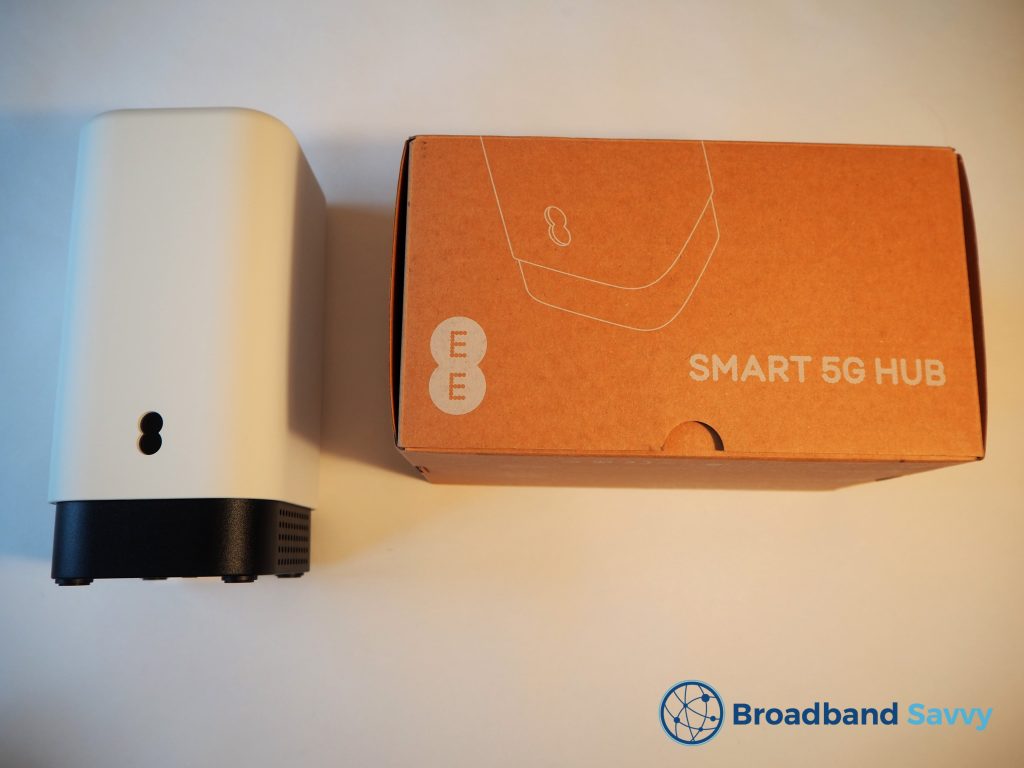 EE Smart 5G Hub with box.