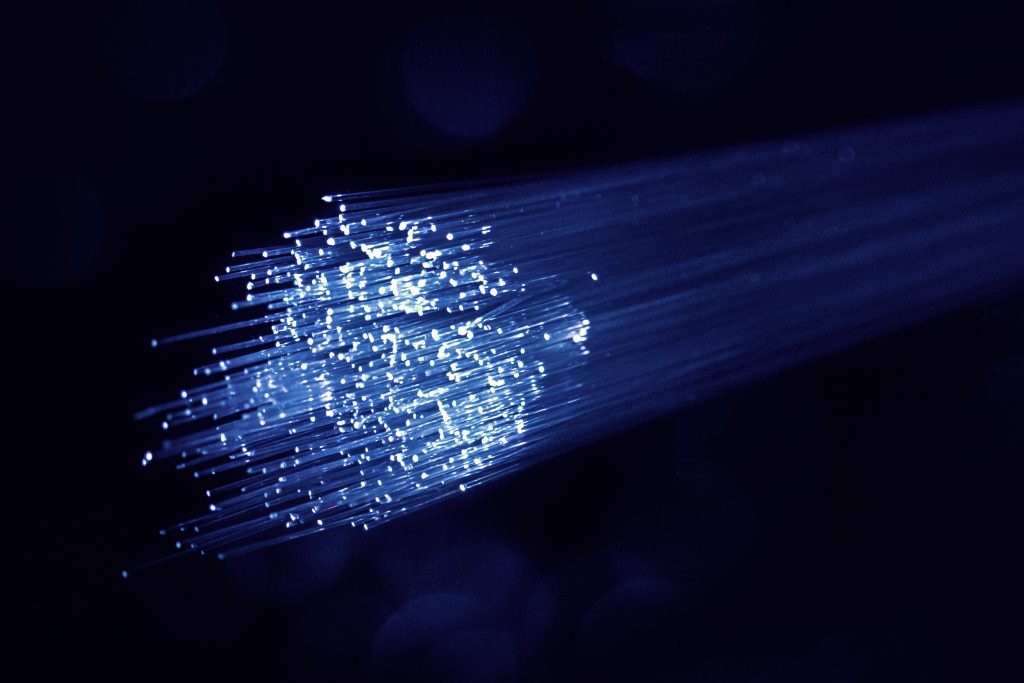 Fibre optic cables.