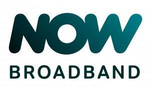 Now Broadband logo.