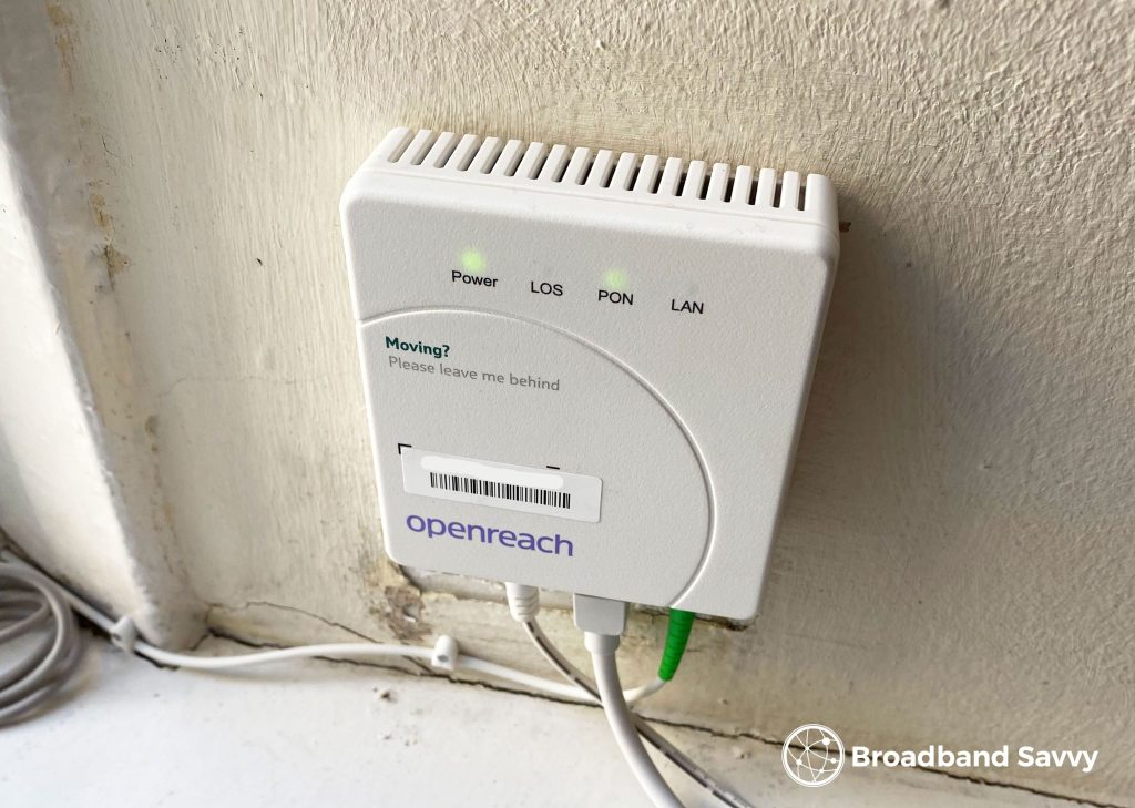 Openreach full fibre modem.