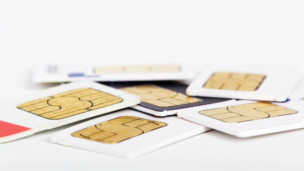 Data SIM cards.