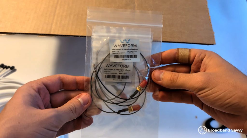 SMA adapters.