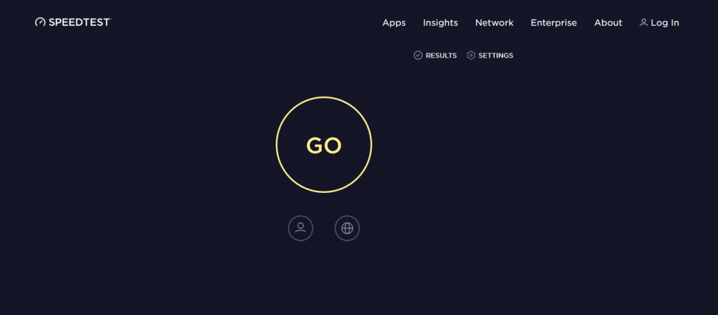 speedtest.net website.