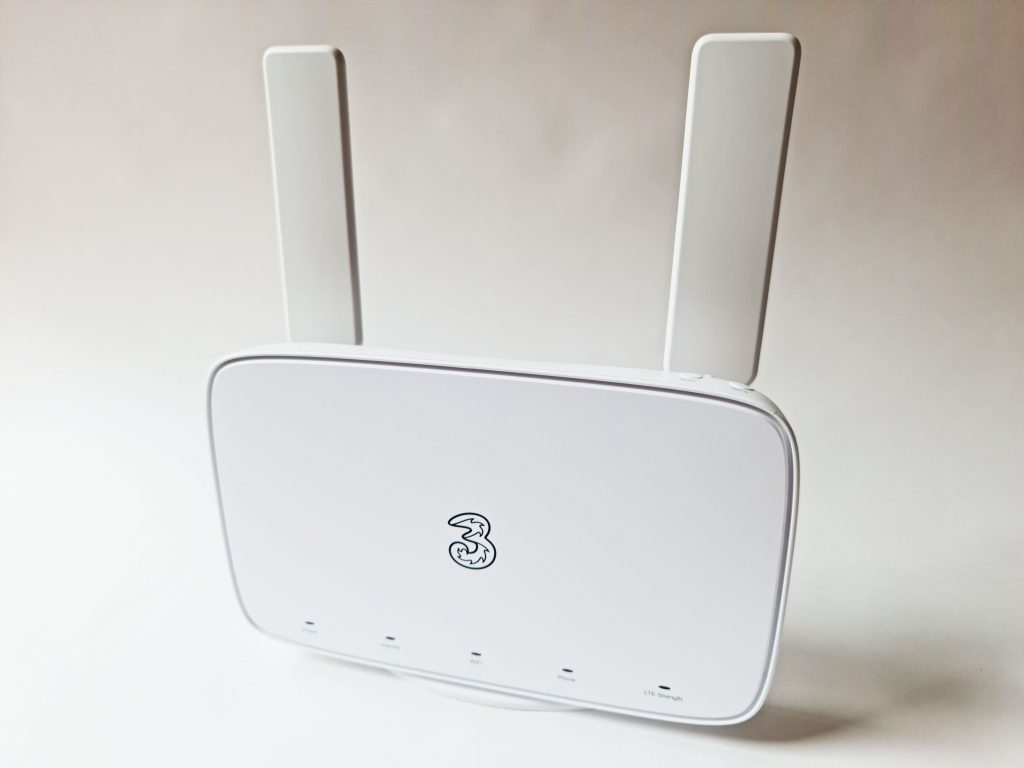 Three 4G Plus Hub with antennas installed.