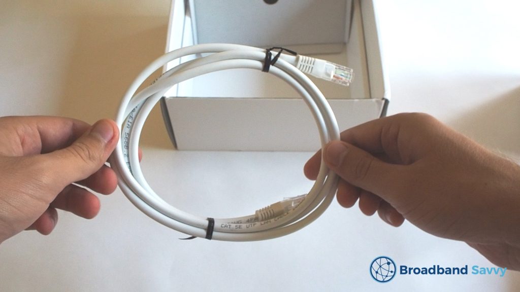 Three 5G Hub Ethernet cable.