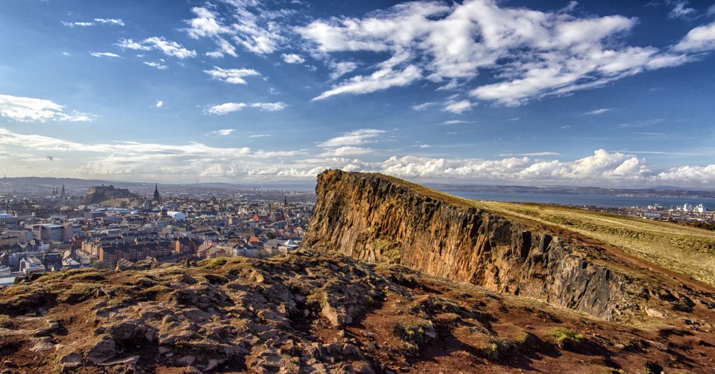 View of Edinburgh, Scotland.