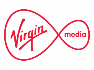 Virgin Media logo.