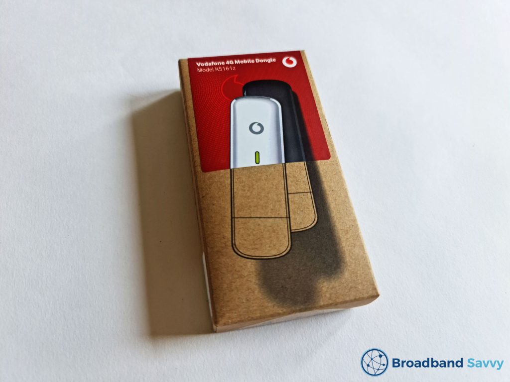 Vodafone dongle box.