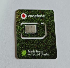 Vodafone SIM card.