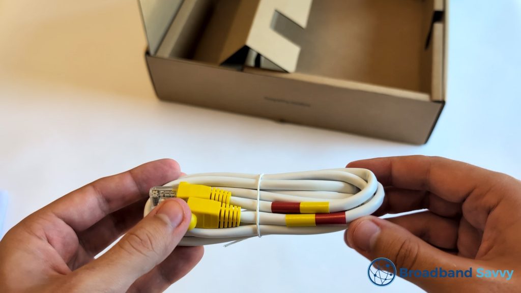 Vodafone Ultra Hub 7 LAN cable.